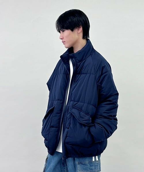 GLAZOS / グラソス ブルゾン | 中綿アウター（紺）