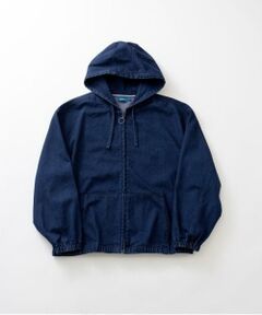 GLAZOS / グラソス ブルゾン | フードデニムジップアップジャケット
