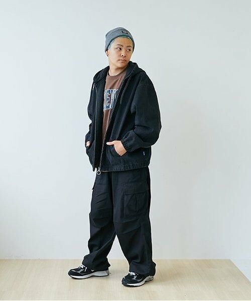 GLAZOS / グラソス ブルゾン | フードデニムジップアップジャケット | 詳細7