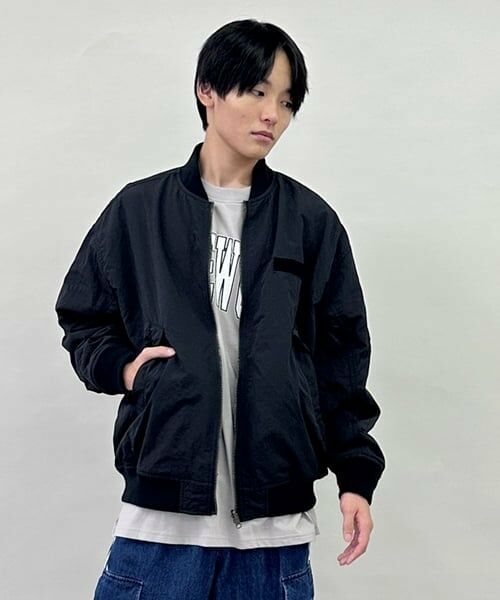 GLAZOS / グラソス ブルゾン | 【リバーシブル】MA-1（黒）