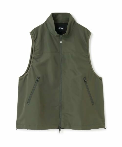 GLAZOS / グラソス ダウンジャケット・ベスト | 【GLSW.】【撥水】ZIP UPベスト（カーキ）