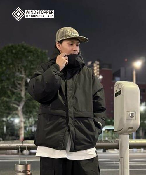 GLAZOS / グラソス ブルゾン | 【GLSW.】【WINDSTOPPER BY GORE-TEX LABS】ダウンジャケット（黒）