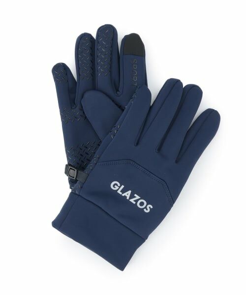 GLAZOS / グラソス 手袋 | リフレクターロゴグローブ（紺）