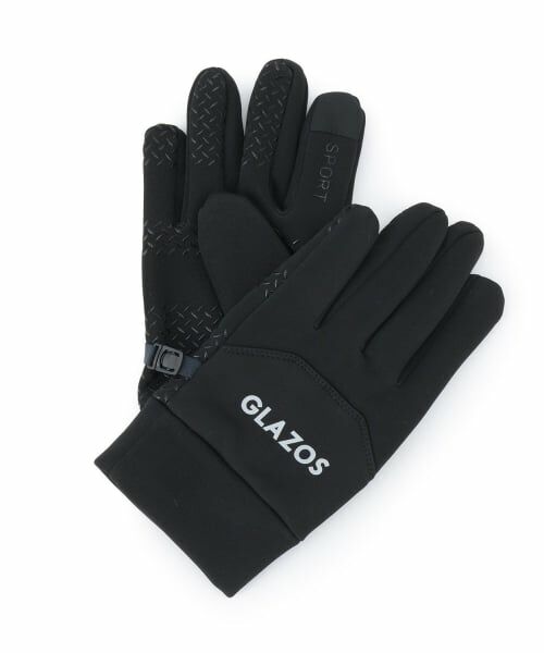 GLAZOS / グラソス 手袋 | リフレクターロゴグローブ（黒）