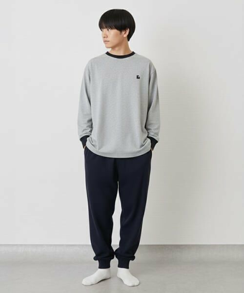 GLAZOS / グラソス ルームウェア | スムース・ルームウエアセット（トップ グレー）