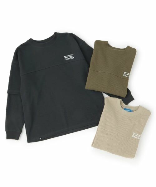 GLAZOS / グラソス Tシャツ | 袖レイヤードワンポイント刺しゅう長袖Tシャツ | 詳細6