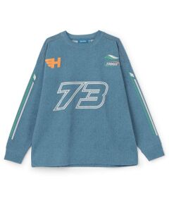 GLAZOS / グラソス Tシャツ | 製品染風プリント長袖Tシャツ