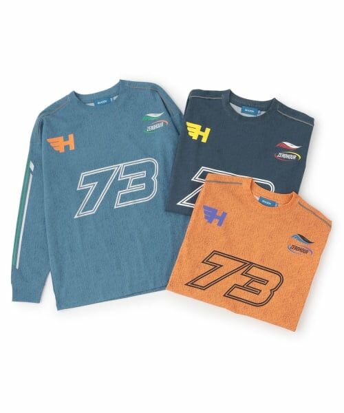 GLAZOS / グラソス Tシャツ | 製品染風プリント長袖Tシャツ | 詳細6