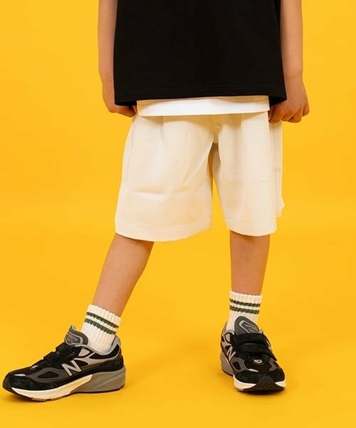 GLAZOS / グラソス ショート・ハーフ・半端丈パンツ | 【SKIT0LY】【セットアップ対応】トロトロ・タックハーフパンツ（アイボリー）