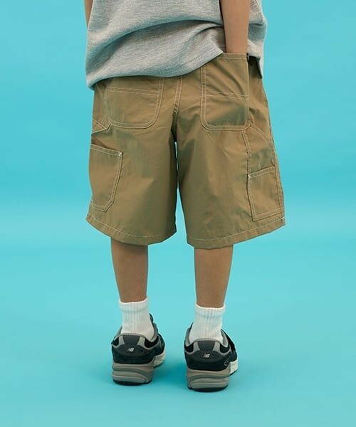 GLAZOS / グラソス ショート・ハーフ・半端丈パンツ | 【SKIT0LY】【撥水】ナイロンワッシャーペインターパンツ（ベージュ）