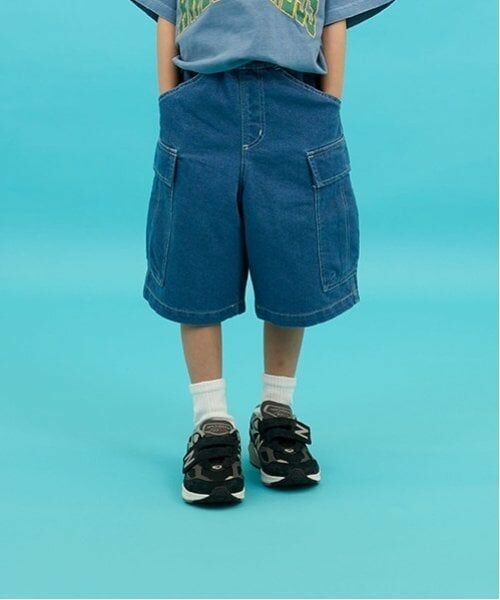 GLAZOS / グラソス ショート・ハーフ・半端丈パンツ | 【SKIT0LY】冷感デニム・ハーフカーゴパンツ（ライト ブルー）