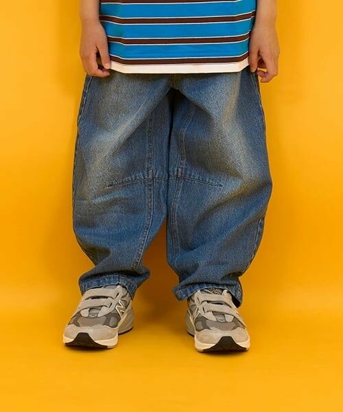 GLAZOS / グラソス その他パンツ | 【SKIT0LY】デニム・ワイドカーブパンツ（ライト ブルー）