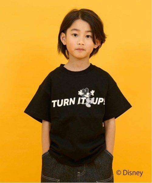 GLAZOS / グラソス Tシャツ | 【SKIT0LY】【DISNEY】ミッキーマウス/プリント半袖Tシャツ（クロ）