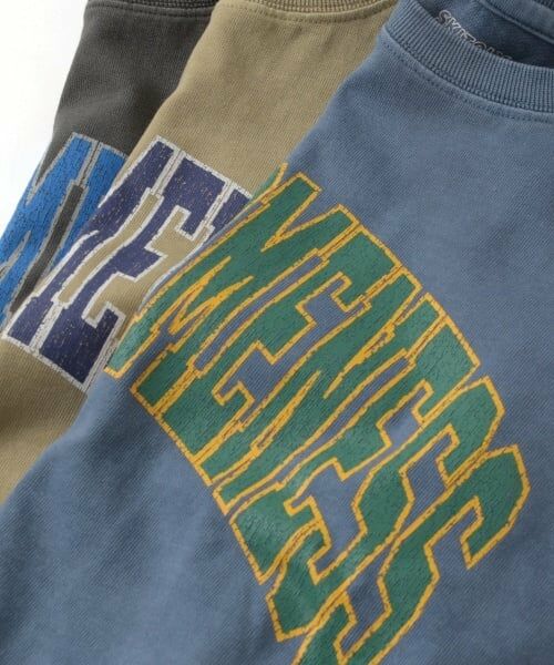 GLAZOS / グラソス Tシャツ | 【SKIT0LY】【ヘビーウェイト天竺】ピグメントカレッジプリントTシャツ | 詳細3