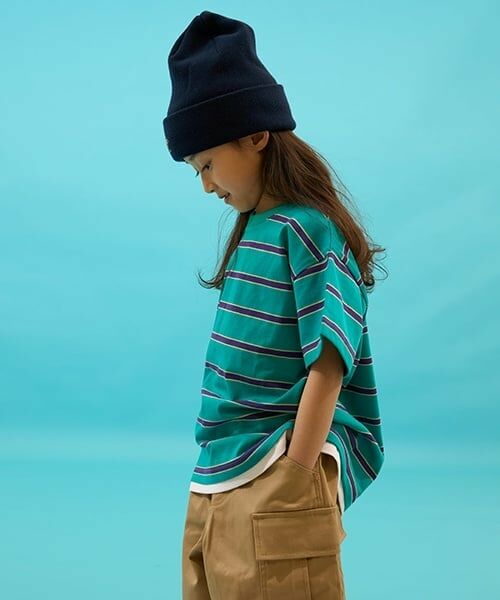 GLAZOS / グラソス Tシャツ | 【SKIT0LY】ボーダー・ポイント刺繍レイヤード半袖Tシャツ | 詳細14