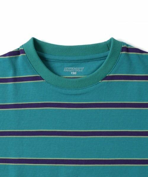 GLAZOS / グラソス Tシャツ | 【SKIT0LY】ボーダー・ポイント刺繍レイヤード半袖Tシャツ | 詳細2