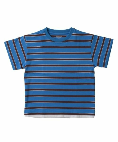 GLAZOS / グラソス Tシャツ | 【SKIT0LY】ボーダー・ポイント刺繍レイヤード半袖Tシャツ | 詳細6