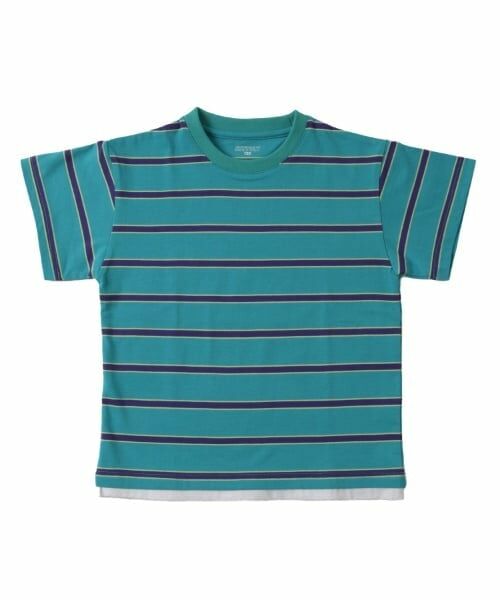 GLAZOS / グラソス Tシャツ | 【SKIT0LY】ボーダー・ポイント刺繍レイヤード半袖Tシャツ | 詳細7