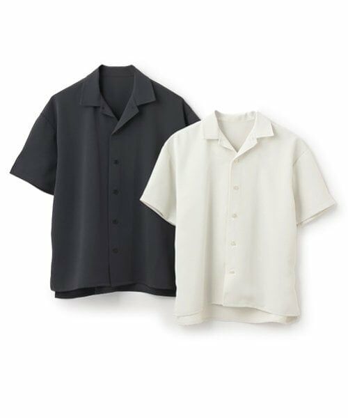 GLAZOS / グラソス シャツ・ブラウス | 【SKIT0LY】【セットアップ対応】トロトロ・半袖開衿シャツ | 詳細6