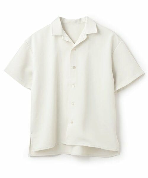 GLAZOS / グラソス シャツ・ブラウス | 【SKIT0LY】【セットアップ対応】トロトロ・半袖開衿シャツ（アイボリー）