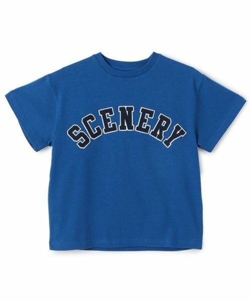 GLAZOS / グラソス Tシャツ | 【SKIT0LY】【接触冷感】ハイクールコットン・アーチロゴアップリケ刺しゅう半袖Tシャツ（ブルー）