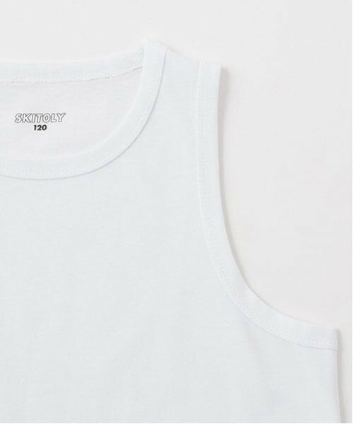 GLAZOS / グラソス Tシャツ | 【SKIT0LY】【接触冷感】ハイクールコットン・タンクトップつき5部袖Tシャツ | 詳細9