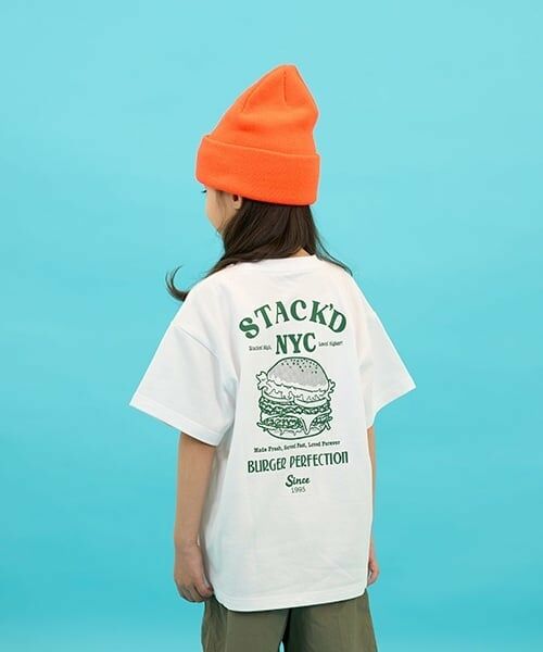 GLAZOS / グラソス Tシャツ | 【SKIT0LY】【接触冷感】ハイクールコットン・ジャンクフードプリント半袖Tシャツ（白）