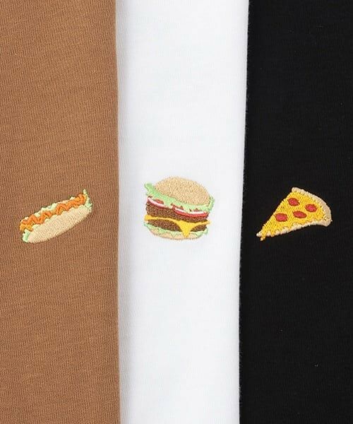 GLAZOS / グラソス Tシャツ | 【SKIT0LY】【接触冷感】ハイクールコットン・ジャンクフードプリント半袖Tシャツ | 詳細3