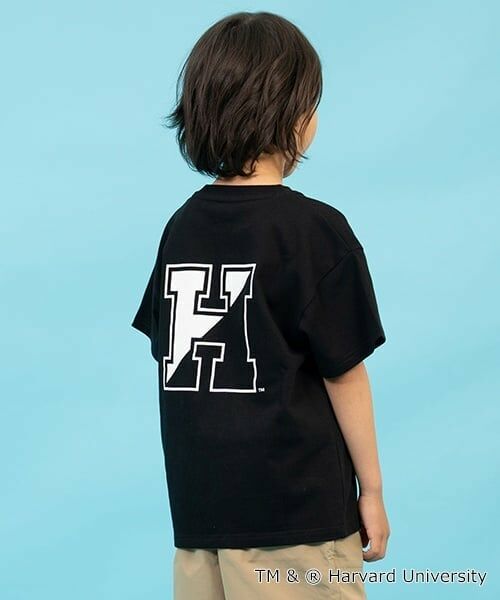 GLAZOS / グラソス Tシャツ | 【SKIT0LY】【接触冷感】ハイクールコットン・ハーバード大学半袖Tシャツ（黒）