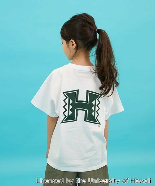 GLAZOS / グラソス Tシャツ | 【SKIT0LY】【接触冷感】ハイクールコットン・ハワイ大学半袖Tシャツ（白）