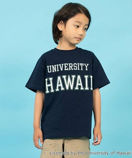 GLAZOS / グラソス Tシャツ | 【SKIT0LY】【接触冷感】ハイクールコットン・ハワイ大学半袖Tシャツ（紺）