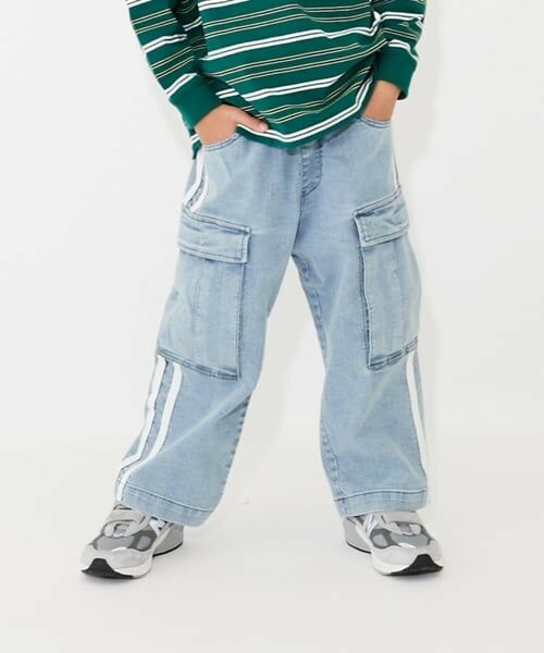 GLAZOS / グラソス その他パンツ | 【SKIT0LY】デニム・カーゴパンツ（ライト ブルー）