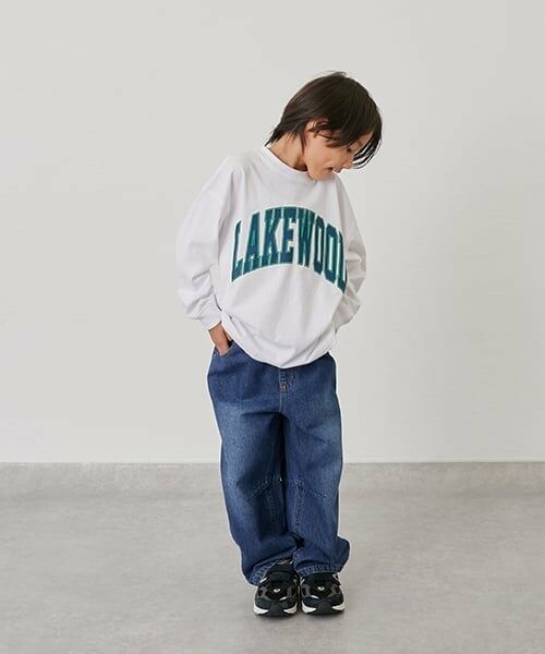 GLAZOS / グラソス Tシャツ | 【SKIT0LY】ビッグカレッジフロントプリント長袖Tシャツ | 詳細11