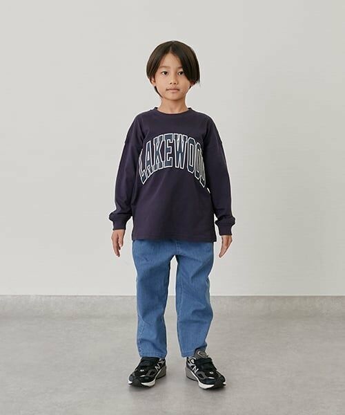 GLAZOS / グラソス Tシャツ | 【SKIT0LY】ビッグカレッジフロントプリント長袖Tシャツ | 詳細14