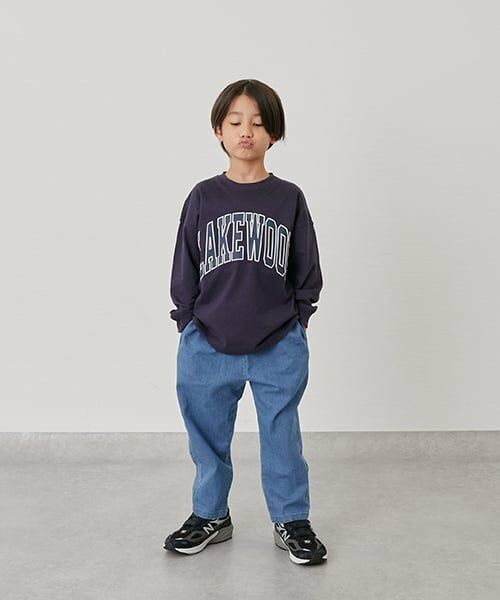 GLAZOS / グラソス Tシャツ | 【SKIT0LY】ビッグカレッジフロントプリント長袖Tシャツ | 詳細15