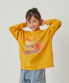 GLAZOS / グラソス Tシャツ | 【SKIT0LY】フロントハンバーガープリント長袖Tシャツ