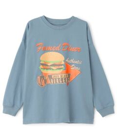GLAZOS / グラソス Tシャツ | 【SKIT0LY】フロントハンバーガープリント長袖Tシャツ