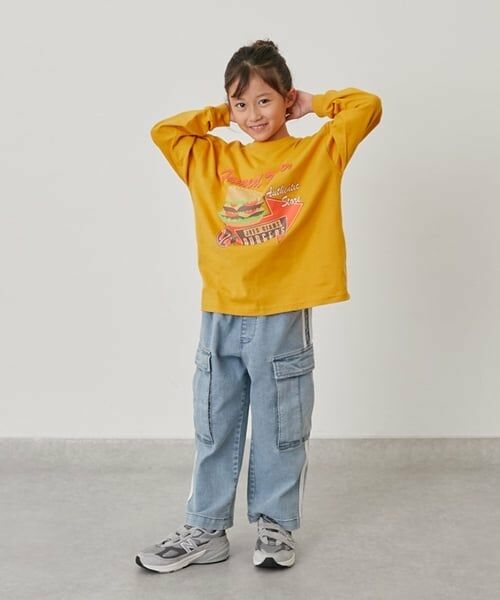 GLAZOS / グラソス Tシャツ | 【SKIT0LY】フロントハンバーガープリント長袖Tシャツ | 詳細15