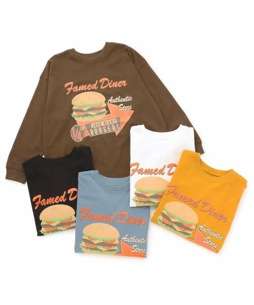 GLAZOS / グラソス Tシャツ | 【SKIT0LY】フロントハンバーガープリント長袖Tシャツ | 詳細7