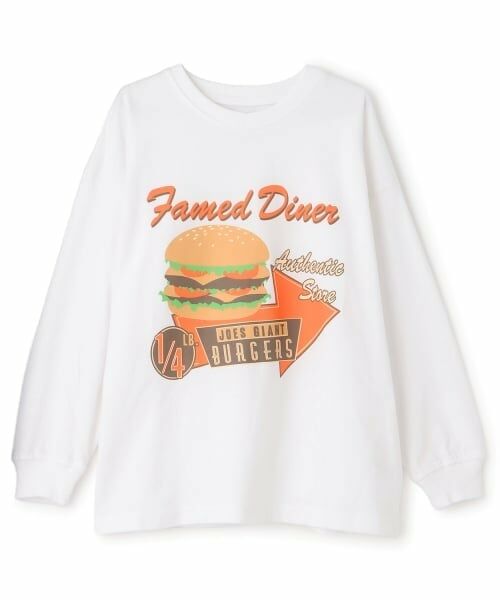GLAZOS / グラソス Tシャツ | 【SKIT0LY】フロントハンバーガープリント長袖Tシャツ | 詳細9