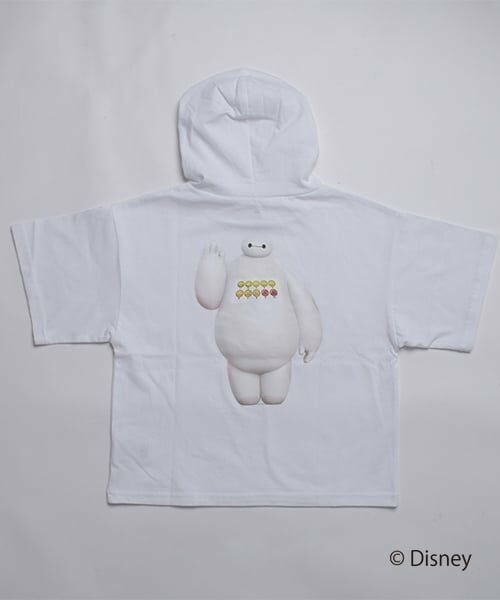 GLAZOS / グラソス Tシャツ | 【SKIT0LY】【DISNEY】BAYMAX_フード付き半袖ビッグTシャツ | 詳細1