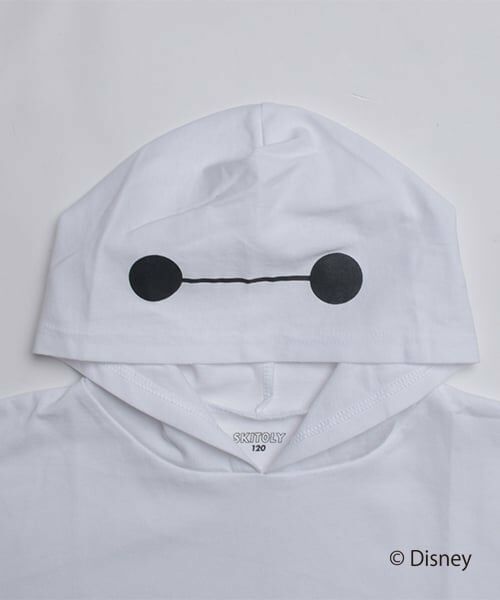 GLAZOS / グラソス Tシャツ | 【SKIT0LY】【DISNEY】BAYMAX_フード付き半袖ビッグTシャツ | 詳細3