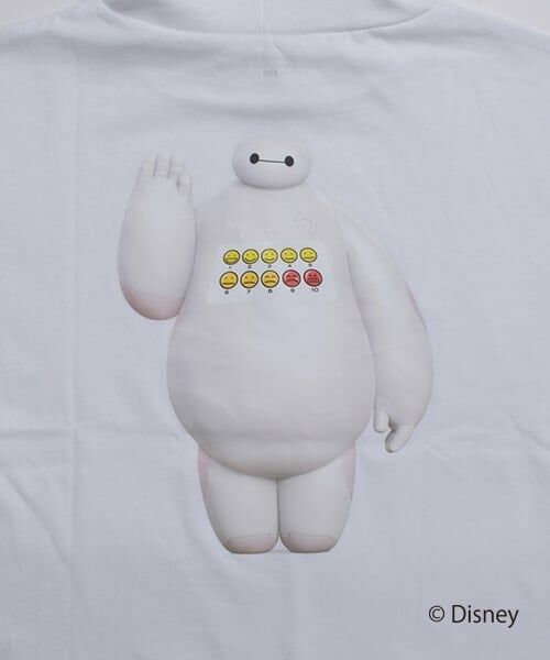 GLAZOS / グラソス Tシャツ | 【SKIT0LY】【DISNEY】BAYMAX_フード付き半袖ビッグTシャツ | 詳細4