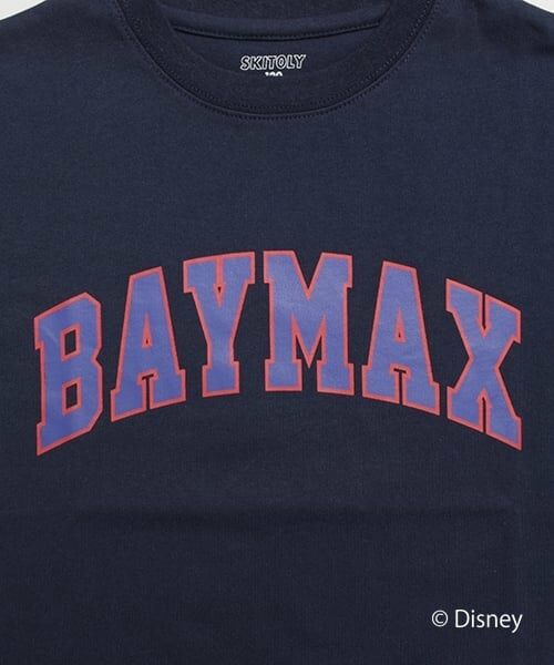 GLAZOS / グラソス Tシャツ | 【SKIT0LY】【DISNEY】BAYMAX_カレッジロゴ半袖Tシャツ | 詳細3