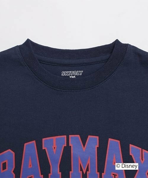 GLAZOS / グラソス Tシャツ | 【SKIT0LY】【DISNEY】BAYMAX_カレッジロゴ半袖Tシャツ | 詳細5