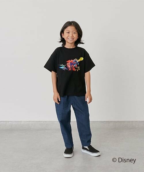 GLAZOS / グラソス Tシャツ | 【SKIT0LY】【DISNEY】BAYMAX_BIG HERO ６半袖Tシャツ（黒）