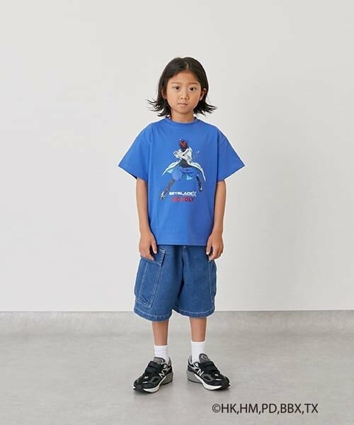 GLAZOS / グラソス Tシャツ | 【SKIT0LY】【BEYBLADE X】プリント半袖Tシャツ（ブルー）
