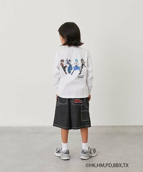 GLAZOS / グラソス Tシャツ | 【SKIT0LY】【BEYBLADE X】プリント長袖Tシャツ（白）