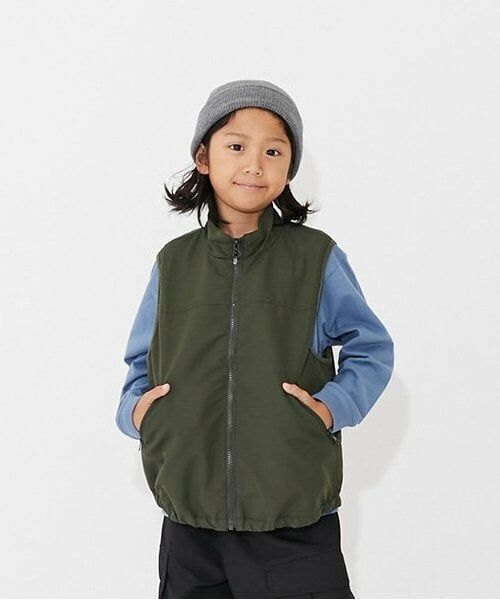 GLAZOS / グラソス ダウンジャケット・ベスト | 【SKIT0LY】【撥水】ZIP UPベスト(カーキ)