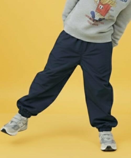 GLAZOS / グラソス その他パンツ | 【SKIT0LY】ナイロン起毛裏地つきジョガーパンツ(紺)